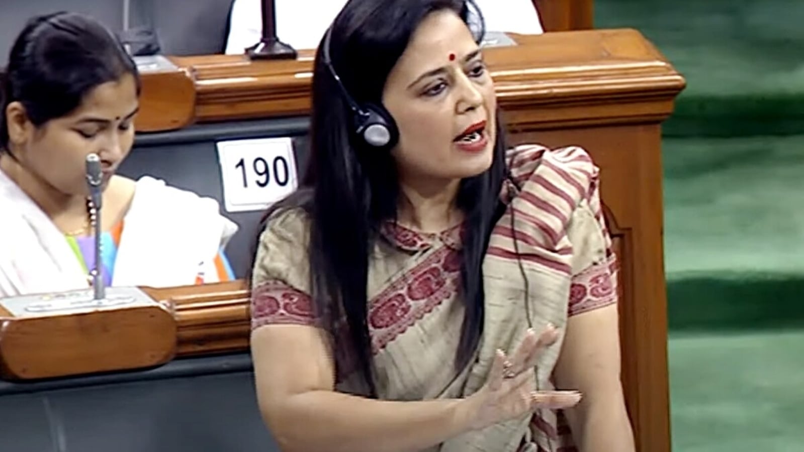 New Delhi: TMC MP Mahua Moitra at Parliament during the Budget Session  #Gallery