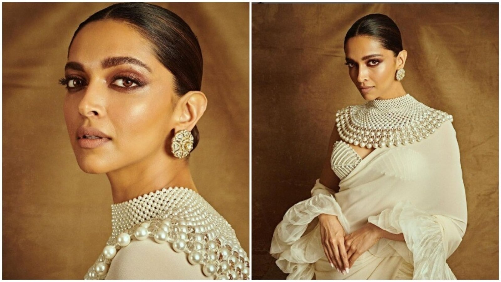 Buy Deepika Padukone Inspired Long Diamond Earringssilver Finish Online in  India  Etsy