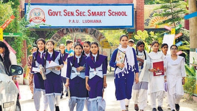Students after giving entrance exam for meritorious schools at one f the exam centres in Ludhiana. (HT PHOTO) Students after giving entrance exam for meritorious schools at one f the exam centres in Ludhiana. (HT PHOTO)