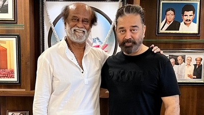 Kamal Haasan and Rajinikanth recently met at the latter's residence.