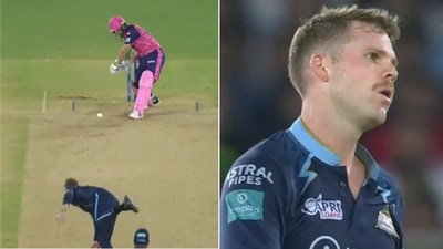 Jos Buttler facing Lockie's fastest delivery in IPL 2022 (IPL) Jos Buttler facing Lockie's fastest delivery in IPL 2022 (IPL)