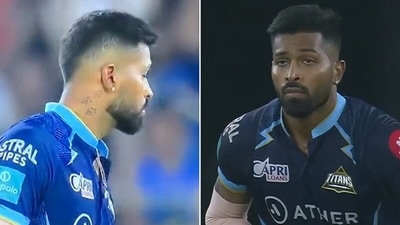Hardik Pandya's reaction upon dismissing Sanju Samson was gold.&nbsp; (Screengrab)