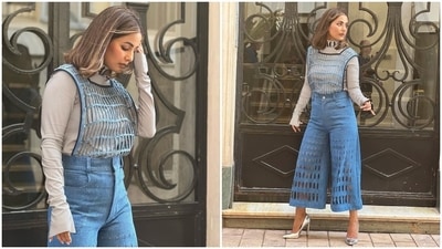 Today, Hina took to Instagram to drop the last pictures from the Festival de Cannes that showed her in a quirky denim outfit. The actor revealed that the ensemble, by the French clothing label, Maison Armine Ohanyan, is one of her favourite looks from the French Riviera. The star also said goodbye to Cannes with the new post. (Instagram) Today, Hina took to Instagram to drop the last pictures from the Festival de Cannes that showed her in a quirky denim outfit. The actor revealed that the ensemble, by the French clothing label, Maison Armine Ohanyan, is one of her favourite looks from the French Riviera. The star also said goodbye to Cannes with the new post. (Instagram)