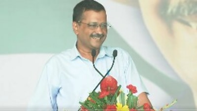 Delhi chief minister and AAP's national convener Arvind Kejriwal in Kurukshetra, Haryana.