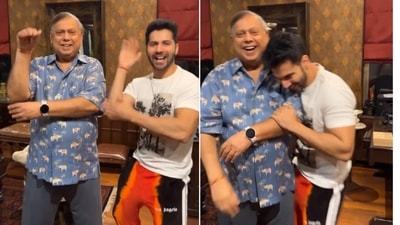 David Dhawan and Varun Dhawan performing the hook step of The Punjaabban song. David Dhawan and Varun Dhawan performing the hook step of The Punjaabban song.