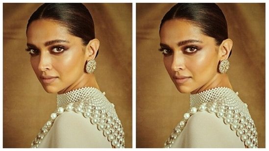 For the recent red-carpet appearance, Deepika chose a stunning white saree.(Instagram/@deepikapadukone)