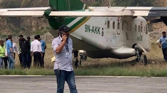 File photo of a Tara Air plane that skidded off runway in 2019.&nbsp;((ANI) )