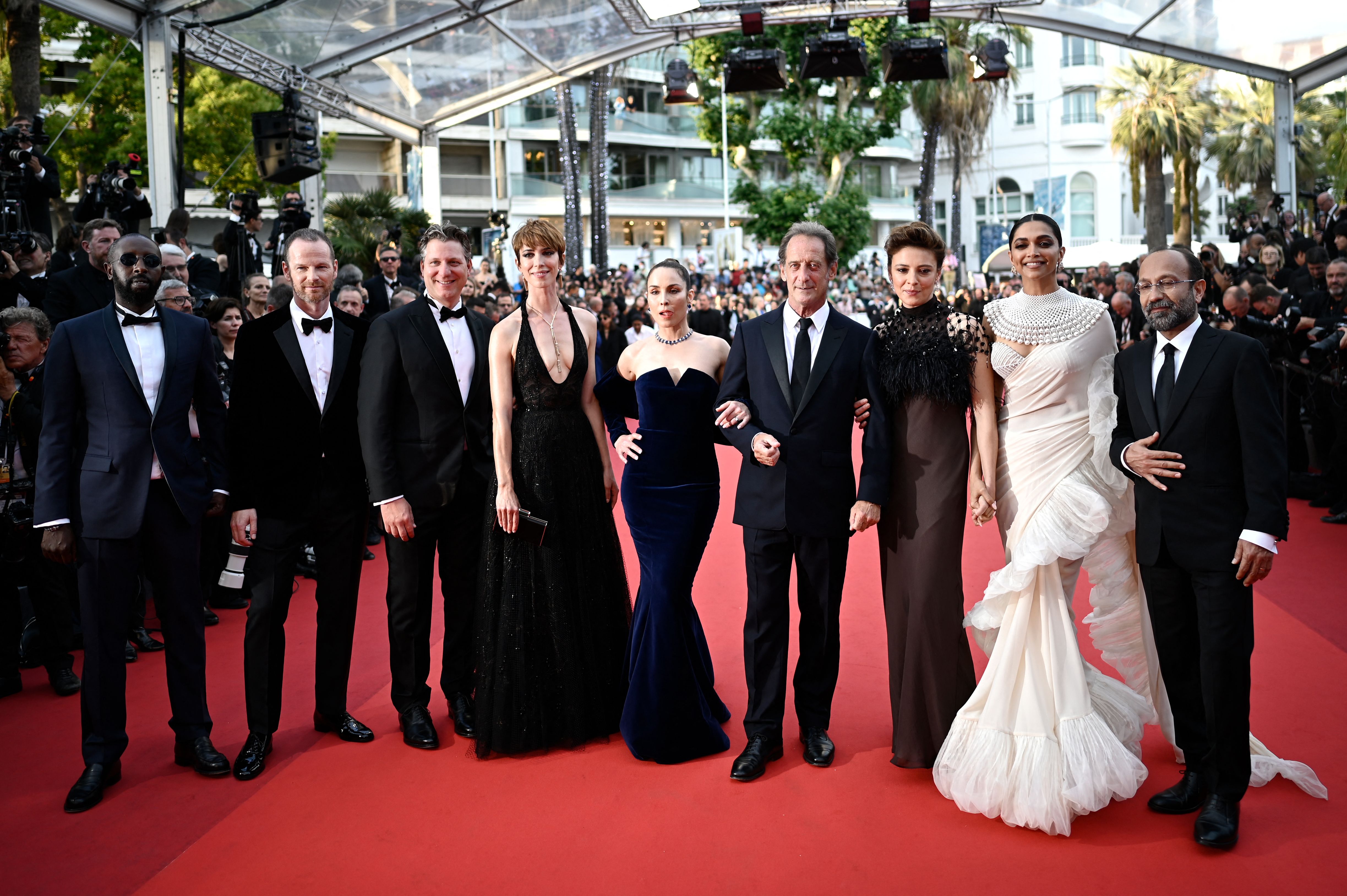 Deepika Padukone stuns in an ivory sari at Cannes Film Festival