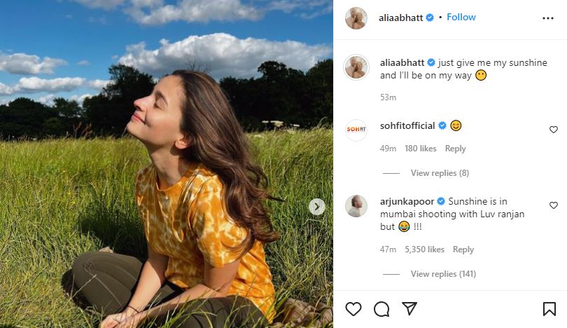 Alia posted her photos.