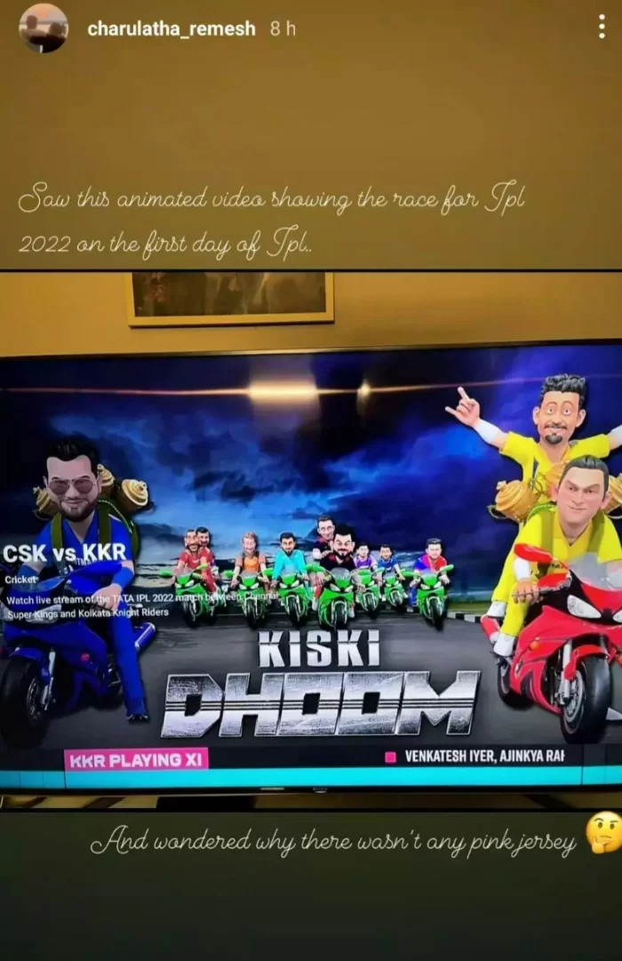 Screenshot of the story.(Instagram) Screenshot of the story.(Instagram)