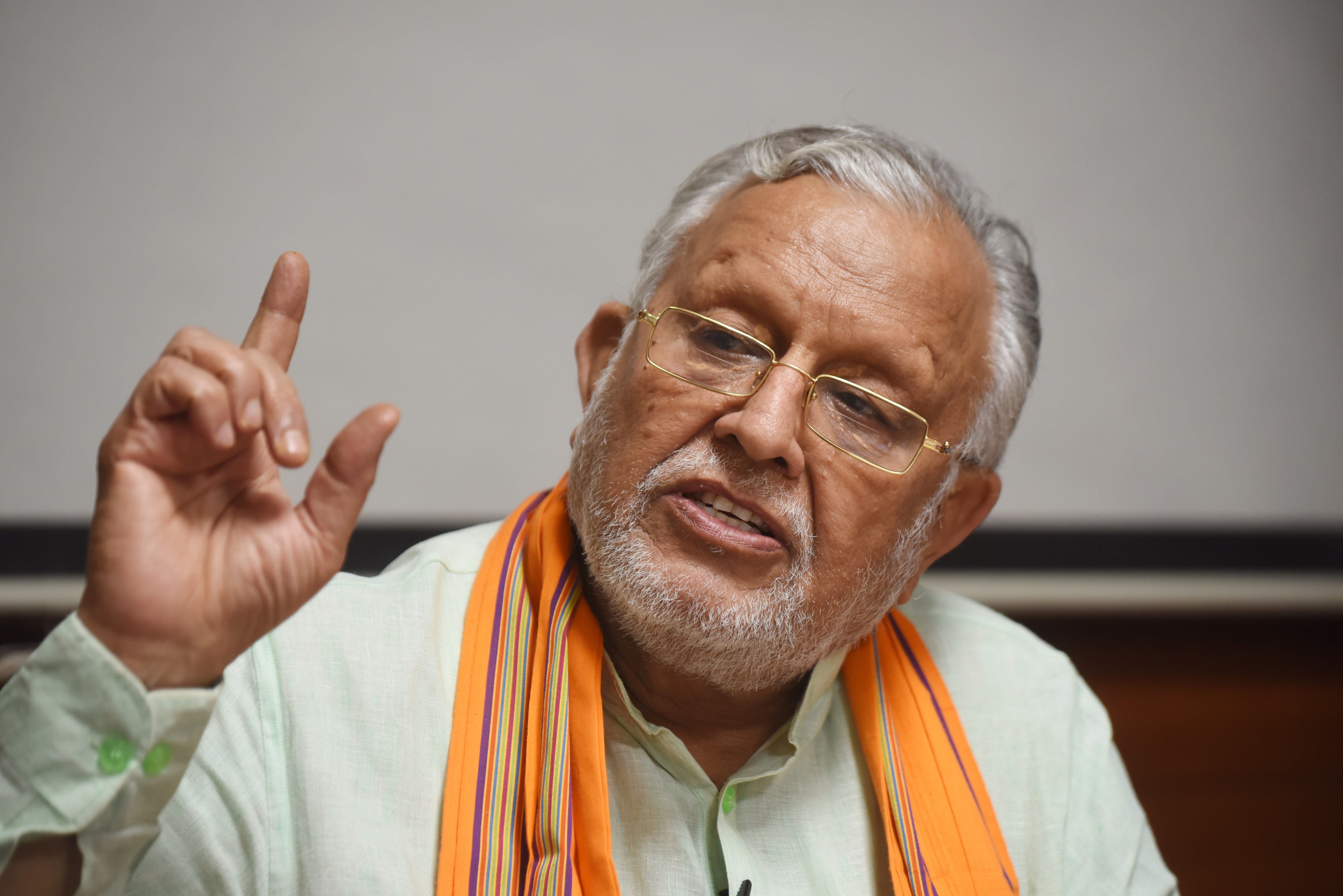The finance minister said the lines were meaningful but one has to delve deep to understand the sentiments. (Deepak Gupta/HT Photo) The finance minister said the lines were meaningful but one has to delve deep to understand the sentiments. (Deepak Gupta/HT Photo)