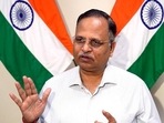 Delhi health minister Satyendar Jain. Delhi health minister Satyendar Jain.