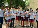 CBSE Class 12 biology: Students after appearing in CBSE class 12 biology exam in Lucknow on Tuesday.(HT Photo) CBSE Class 12 biology: Students after appearing in CBSE class 12 biology exam in Lucknow on Tuesday.(HT Photo)