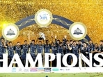Gujarat Titans win their maiden IPL Title in their debut season at the Narendra Modi Stadium in Ahmedabad. (Twitter/@IndianPremierLeague) Gujarat Titans win their maiden IPL Title in their debut season at the Narendra Modi Stadium in Ahmedabad. (Twitter/@IndianPremierLeague)