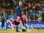 Jos Buttler of Rajasthan Royals in action against Gujarat Titans(IPL) Jos Buttler of Rajasthan Royals in action against Gujarat Titans(IPL)