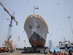 INS Nirdeshak, the second of the four survey vessels built by the Garden Reach Shipbuilders and Engineers (GRSE) Ltd, was launched in Kattupalli near Chennai. INS Nirdeshak, the second of the four survey vessels built by the Garden Reach Shipbuilders and Engineers (GRSE) Ltd, was launched in Kattupalli near Chennai.