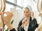 Hyaluronic acid face serum keeps skin hydrated and supple.