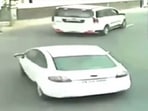 Screengrab from the CCTV footage shared by news agency ANI. Screengrab from the CCTV footage shared by news agency ANI.