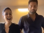 Chhavi Mittal shares a video with her husband Mohit. Chhavi Mittal shares a video with her husband Mohit.