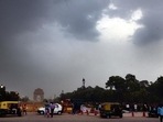 A view of India Gate on an overcast day in New Delhi, India, on Sunday, May 29, 2022. (Photo by Arvind Yadav/Hindustan Times) A view of India Gate on an overcast day in New Delhi, India, on Sunday, May 29, 2022. (Photo by Arvind Yadav/Hindustan Times)