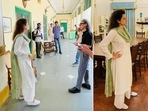 Kangana Ranaut on a recce for Emergency. Kangana Ranaut on a recce for Emergency.