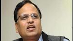 Delhi health minister Satyendar Jain was arrested by the Enforcement Directorate on Monday evening. (HT FILE PHOTO.) Delhi health minister Satyendar Jain was arrested by the Enforcement Directorate on Monday evening. (HT FILE PHOTO.)