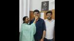Umesh Goyal (centre) celebrating with family in Ludhiana on Monday. (HT Photo) Umesh Goyal (centre) celebrating with family in Ludhiana on Monday. (HT Photo)