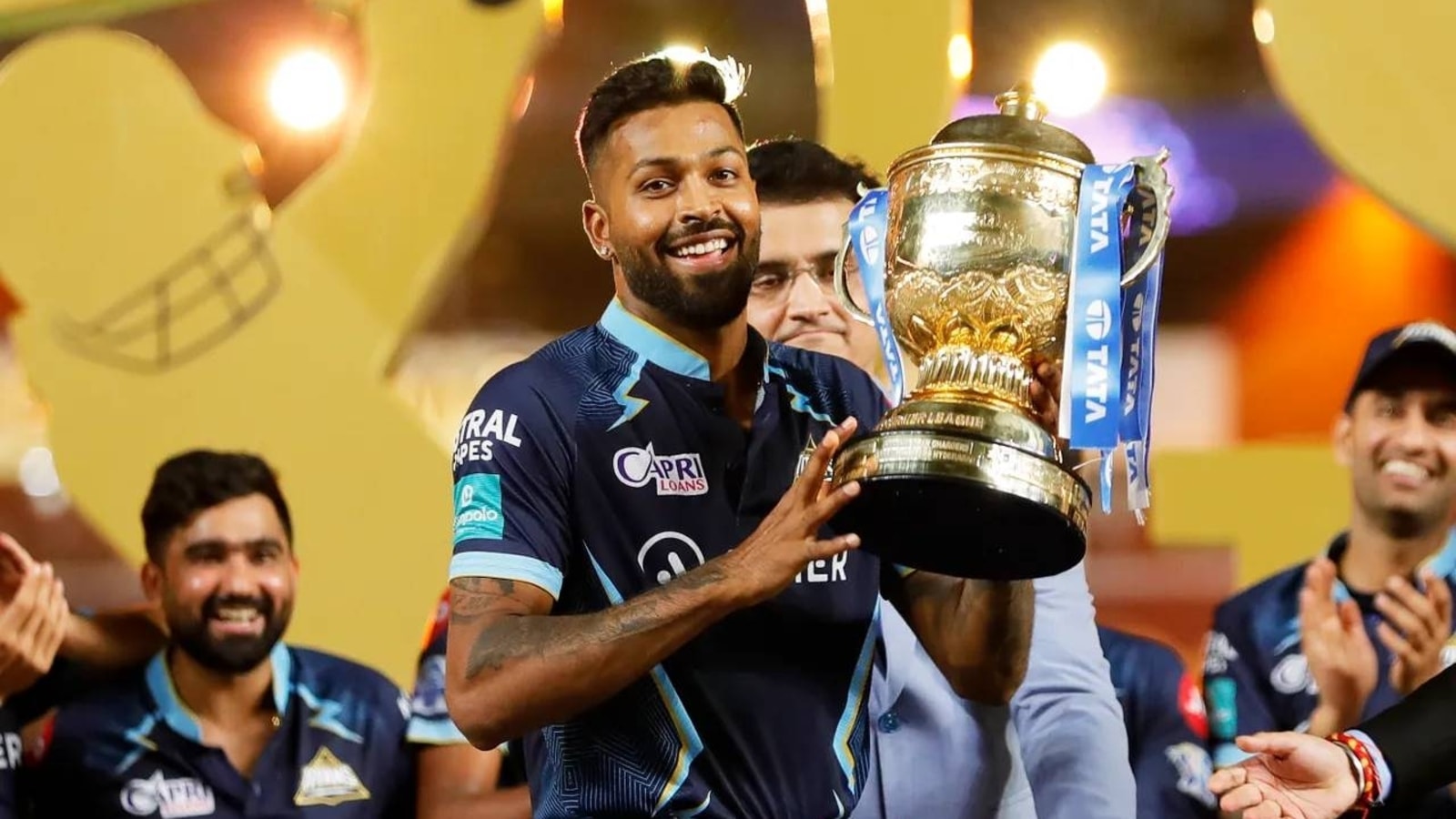 Gujarat Titans Skipper Hardik Pandya Unveils Team Jersey And Fans