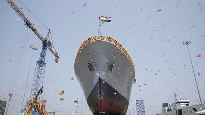 INS Nirdeshak, the second of the four survey vessels built by the Garden Reach Shipbuilders and Engineers (GRSE) Ltd, was launched in Kattupalli near Chennai. INS Nirdeshak, the second of the four survey vessels built by the Garden Reach Shipbuilders and Engineers (GRSE) Ltd, was launched in Kattupalli near Chennai.