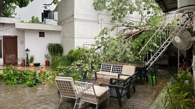 BJP MP Parvesh Verma's home on Janpath. (HT Photo) BJP MP Parvesh Verma's home on Janpath. (HT Photo)