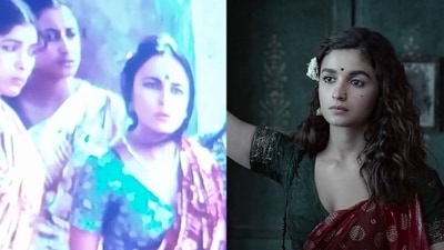 Soni Razdan in a still from Mandi and Alia Bhatt in a still from Gangubai Kathiawadi. Soni Razdan in a still from Mandi and Alia Bhatt in a still from Gangubai Kathiawadi. 