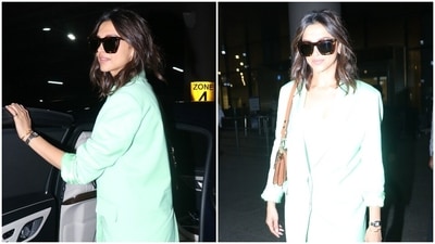 Deepika Padukone arrives back from Cannes 2022 in chic oversized pantsuit, fan says 'Welcome back' (HT Photo/Varinder Chawla) Deepika Padukone arrives back from Cannes 2022 in chic oversized pantsuit, fan says 'Welcome back' (HT Photo/Varinder Chawla)