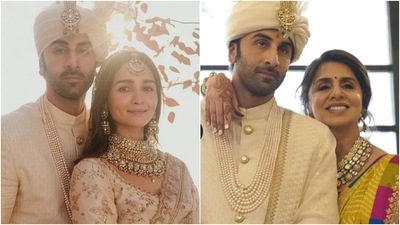 Neetu Kapoor's son Ranbir Kapoor married Alia Bhatt last month. Neetu Kapoor's son Ranbir Kapoor married Alia Bhatt last month.