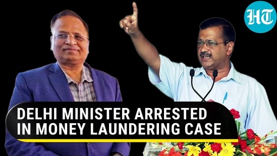DELHI MINISTER ARRESTED IN MONEY LAUNDERING CASE