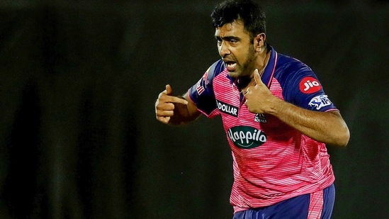 Ravichandran Ashwin of Rajasthan Royals(PTI)