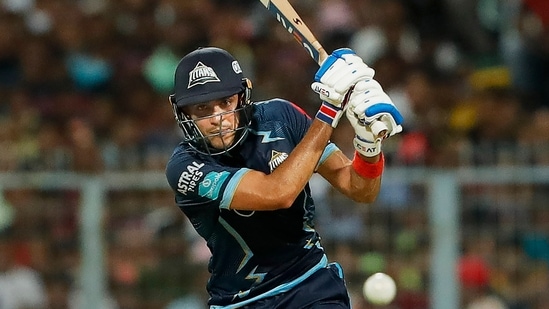 Shubman Gill of Gujarat Titans plays a shot(PTI)