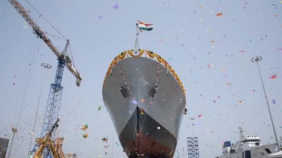 INS Nirdeshak, the second of the four survey vessels built by the Garden Reach Shipbuilders and Engineers (GRSE) Ltd, was launched in Kattupalli near Chennai.