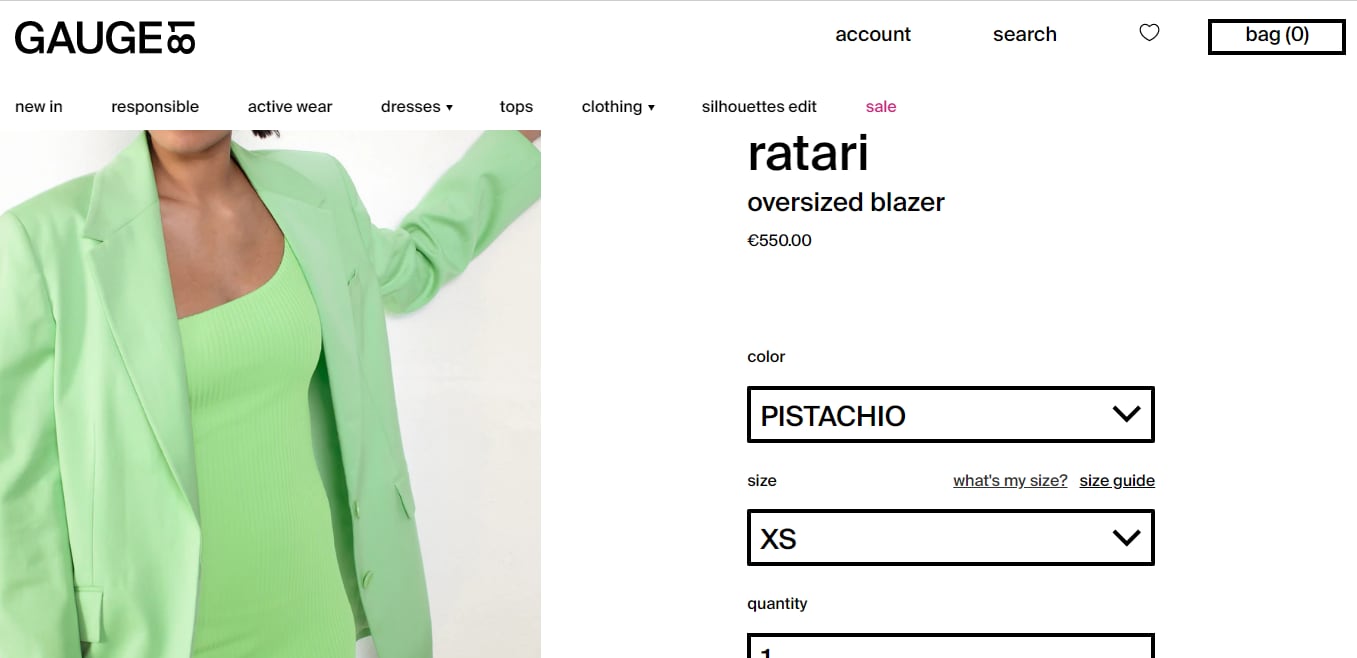 The oversized blazer Deepika wore at the airport.&nbsp; (gauge81.com)