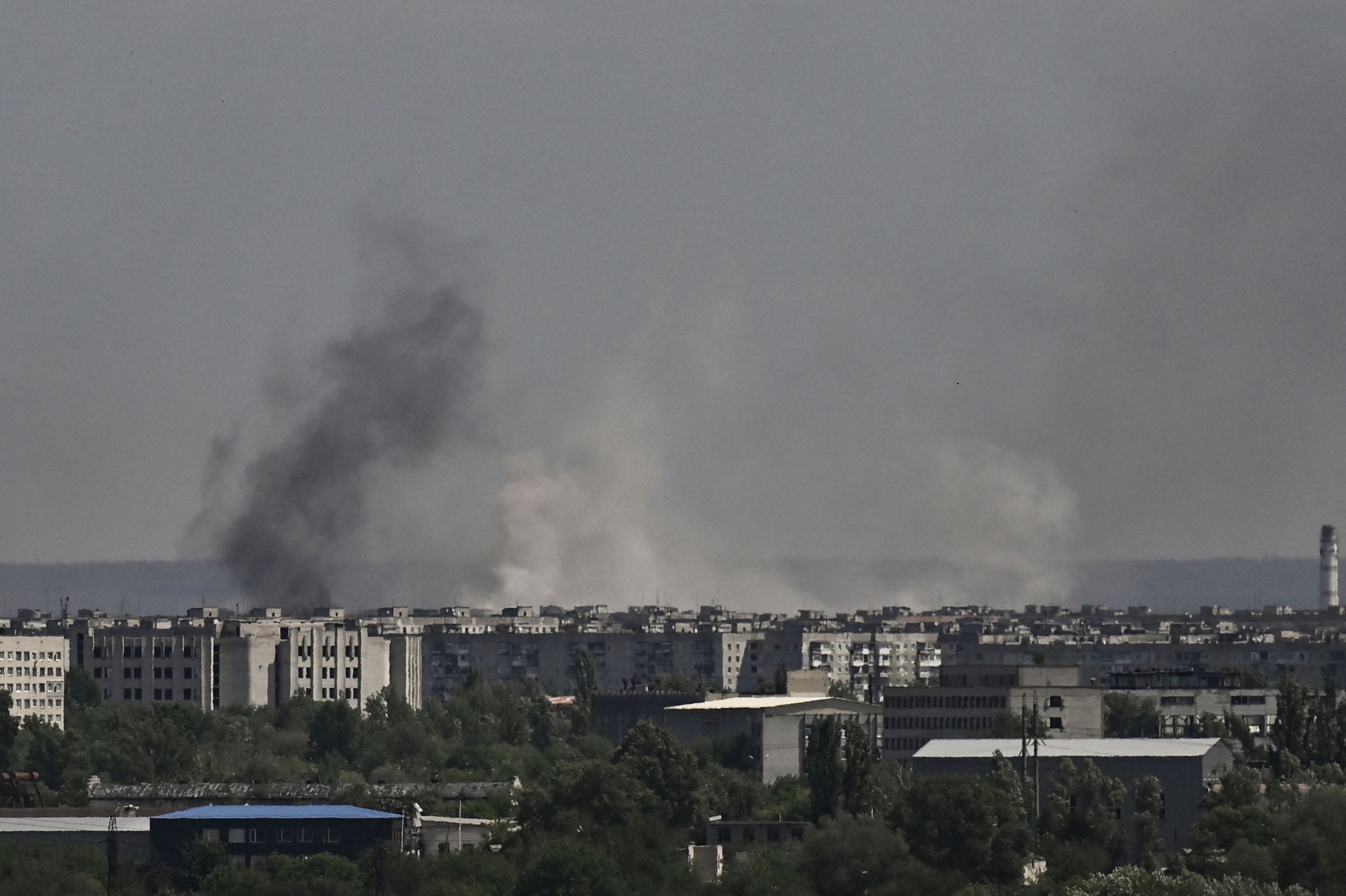 Severodonetsk, with a pre-war population of around 100,000 people, is one of several important urban hubs that lie on Russia's path to capturing the entire Lugansk region. (AFP)