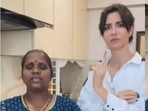Giorgia Andriani in a new clip with her house help Alka. Giorgia Andriani in a new clip with her house help Alka.