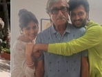 Shakti Kapoor with Riteish Deshmukh and Genelia D'Souza. Shakti Kapoor with Riteish Deshmukh and Genelia D'Souza.