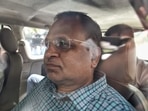 Delhi health minister Satyendar Jain being produced at the Rouse Avenue Court on Tuesday in New Delhi.