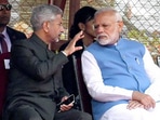 PM Narendra Modi with External Affairs Minister S Jaishankar.&nbsp;