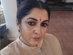 Ramya Krishnan on sets of Queen. Ramya Krishnan on sets of Queen.