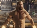 Chris Hemsworth in a still from Thor: Love and Thunder trailer. Chris Hemsworth in a still from Thor: Love and Thunder trailer.