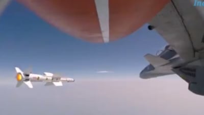 Visuals of a successful test of the Astra missile by the DRDO. (File Photo) Visuals of a successful test of the Astra missile by the DRDO. (File Photo)