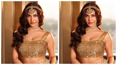 Styled by hairstylist Krishna, Amyra wore her tresses open in wavy curls as she posed for the pictures, (Instagram/@amyradastur93)