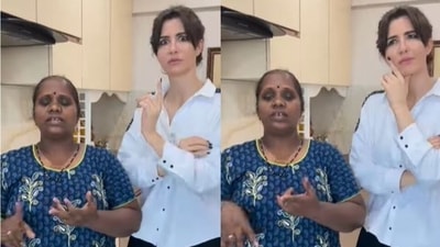 Giorgia Andriani in a new clip with her house help Alka. Giorgia Andriani in a new clip with her house help Alka.