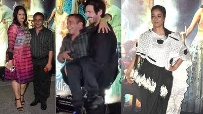 Rajpal Yadav with wife Radha, Kartik Aaryan and Tabu at Bhool Bhulaiyaa 2 success bash. Rajpal Yadav with wife Radha, Kartik Aaryan and Tabu at Bhool Bhulaiyaa 2 success bash. 