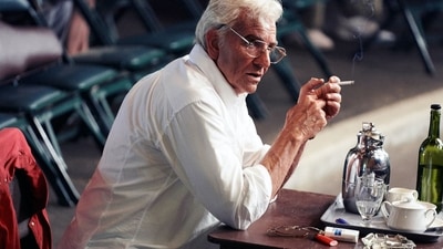 Bradley Cooper as Leonard Bernstein in Maestro. Bradley Cooper as Leonard Bernstein in Maestro. 